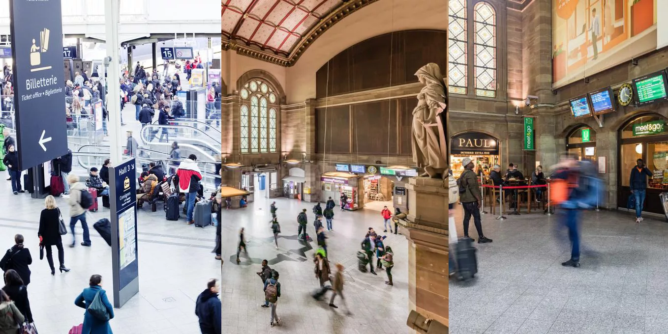 Triptyque halles de gares copyright SNCF